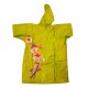 Zeel Looney Tunes Kids Transparent Raincoat Green Size 24"